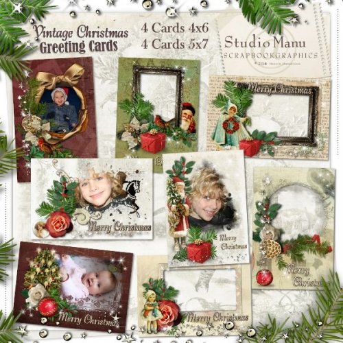 Vintage Christmas Greeting Cards - 25% off