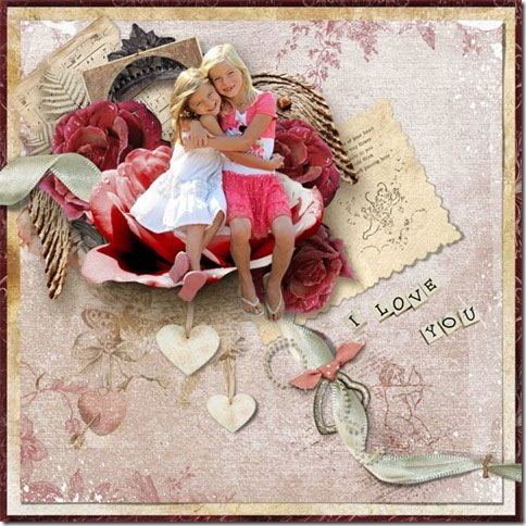 Everlasting Love Scrapbooking Page