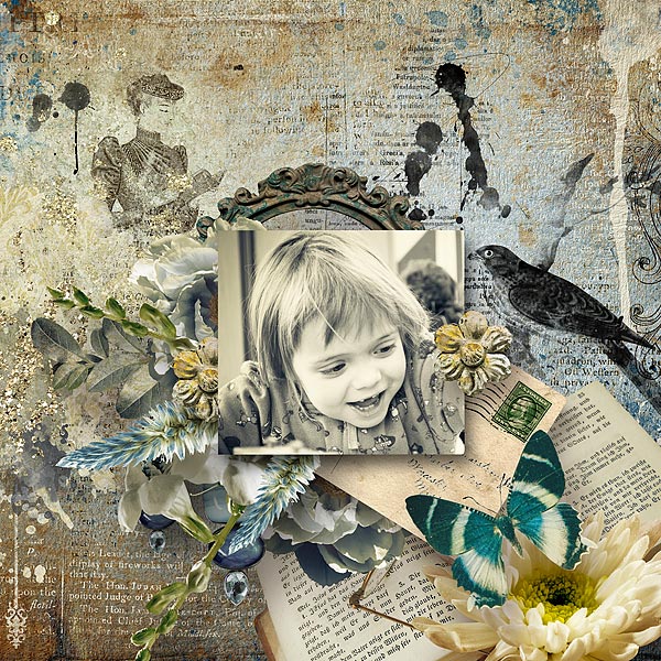 Digital scrapbooking page by Jacqueline