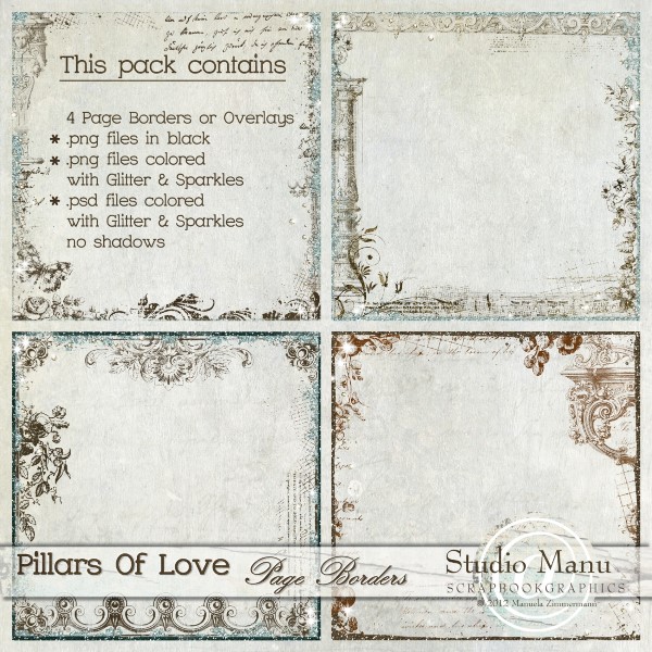 Pillars Of Love - Page Borders