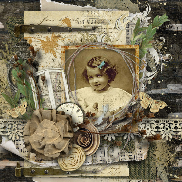 Vintage layout by Manu