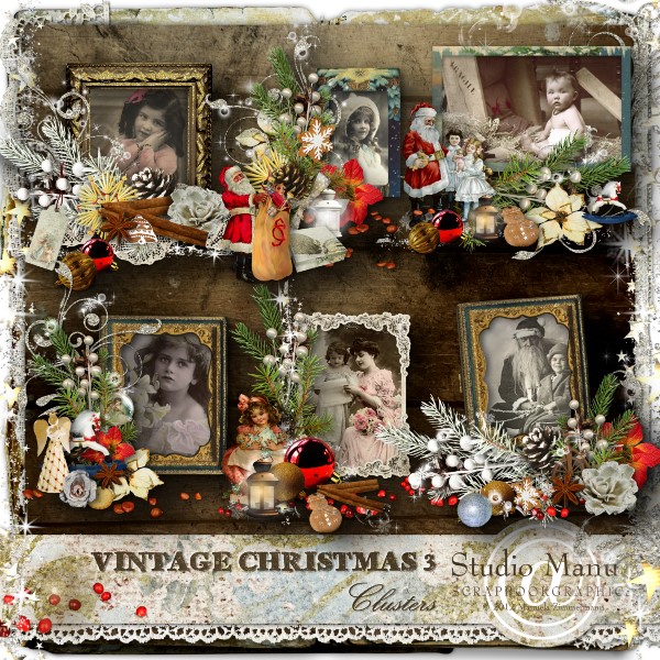 Vintage Christmas 3 - Clusters