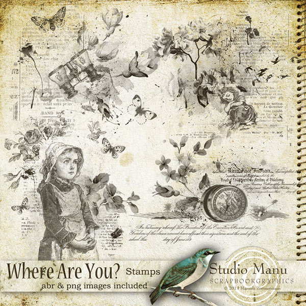 Where Are You ? - Stamps & Brushes