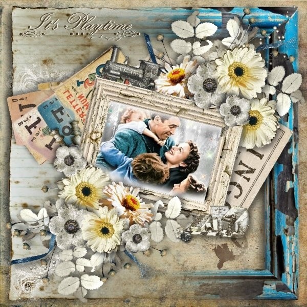 Digital scrapbooking Layout by Tracey