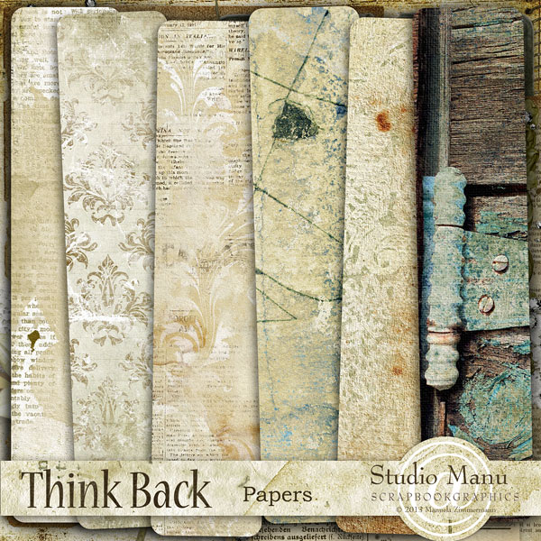 Think Back Page Kit - papers