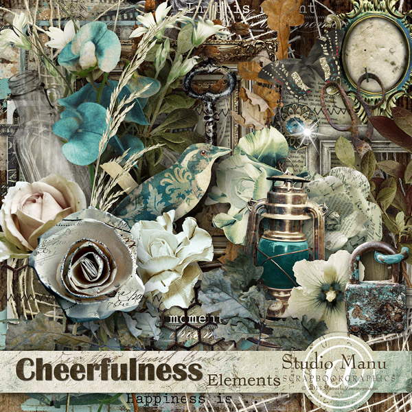 Cheerfulness Digital Scrapbooking Page Kit