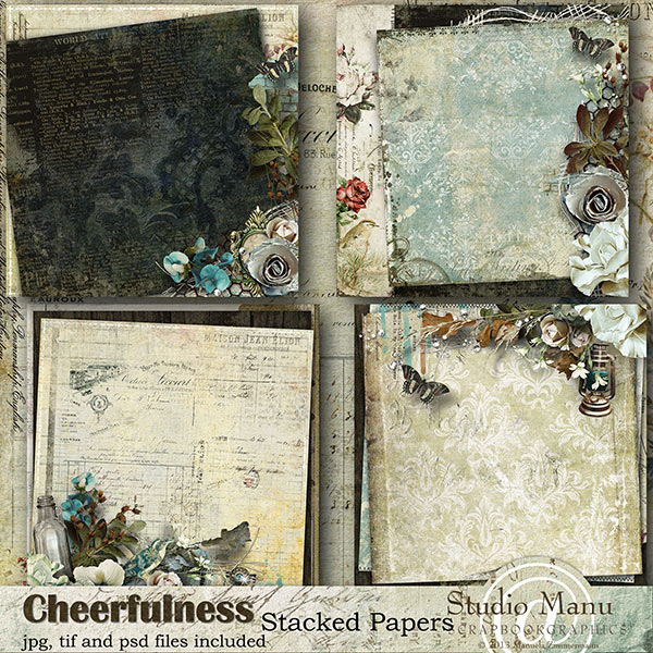 Cheerfulness - Stacked papers