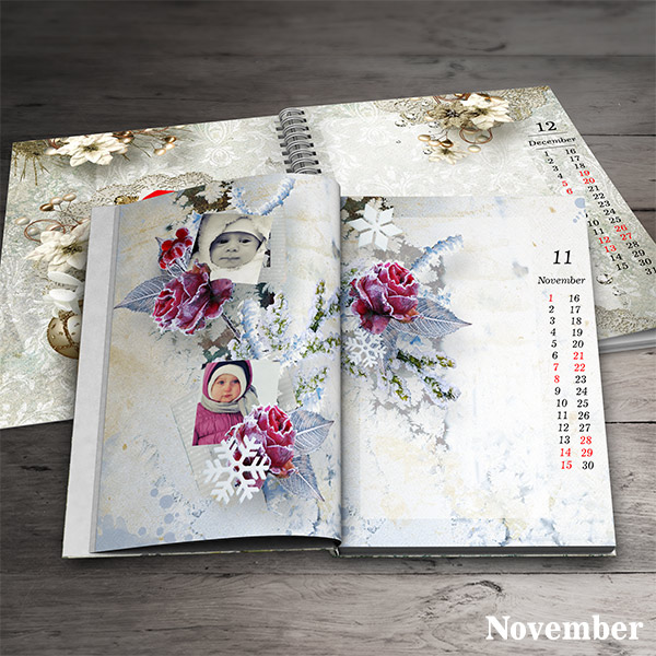 Photo Calendar Book 2015 Digital Scrapbooking