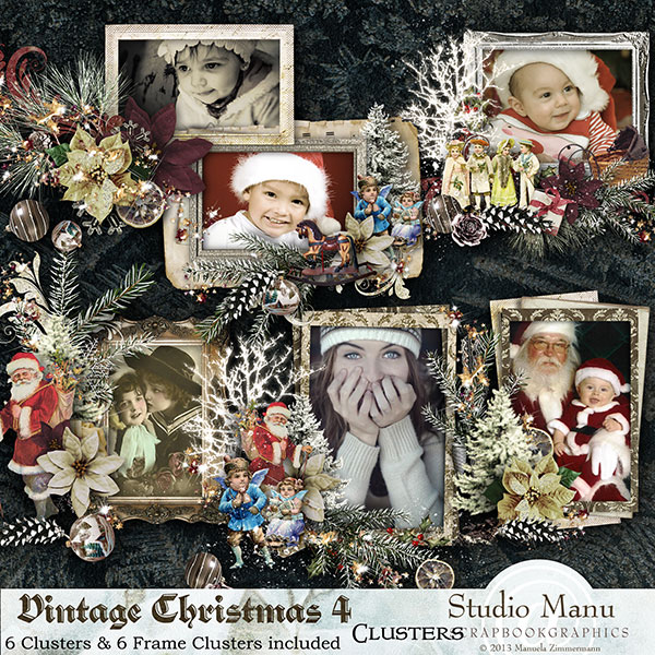 Vintage Christmas 4 - Clusters