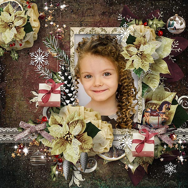 Scrapbook Layout by irenchen Vintage Christmas