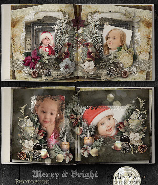 xmas photobook scrapbooking