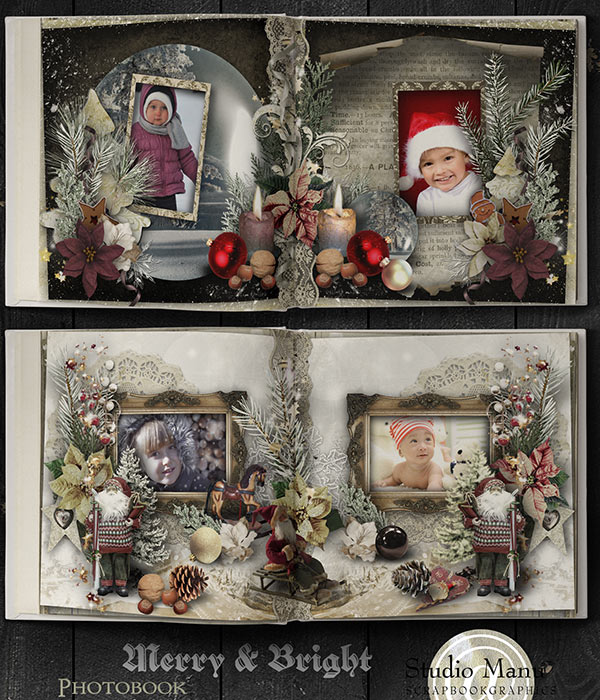 christmas photo book scrapbook