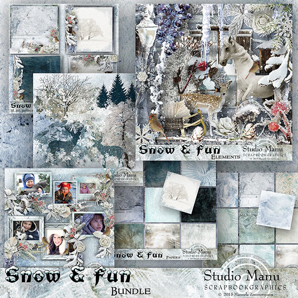 Digital Scrapbooking Winter Collection