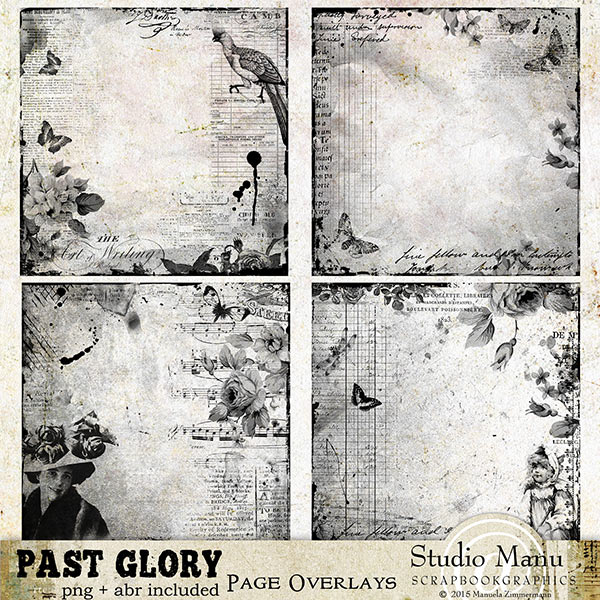 Past Glory Page Overlays / Borders