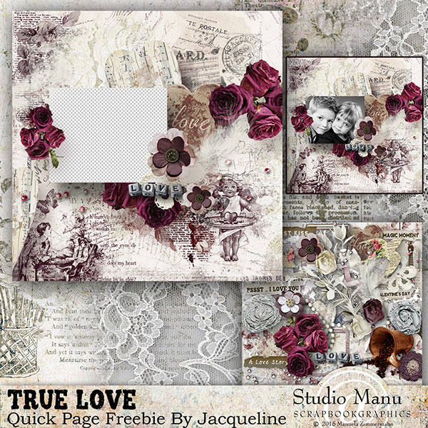 True Lovve Quick Page Freebie by Jacqueline