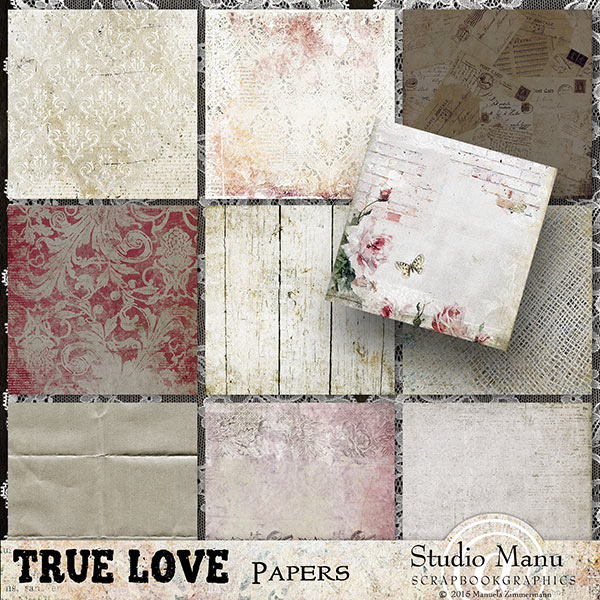 True Love valentine's day backgrounds scrapbook
