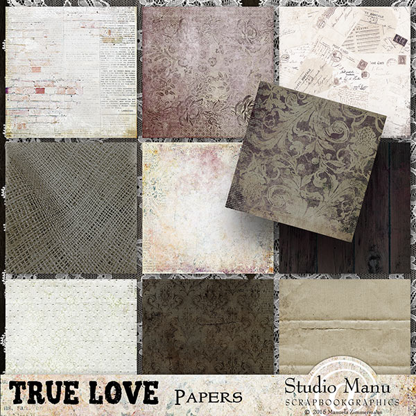 True Love valentine's day backgrounds scrapbook