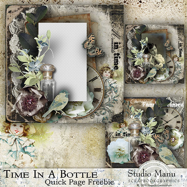 Time In A bottle - Freebie Quick Page