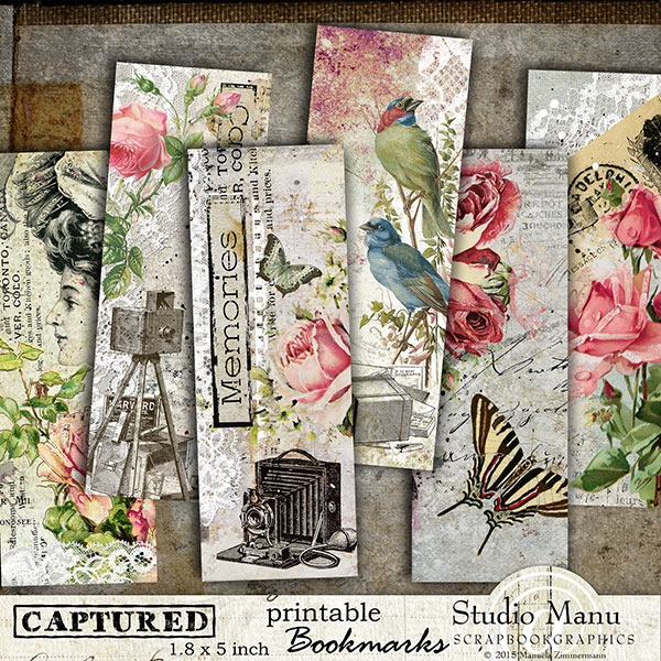 Vintage Digital Scrapbook Page Vintage Spring Digital Scrapbook Layout  Pre-made Shabby Vintage Quick Page Layout, Digital Page Layout 