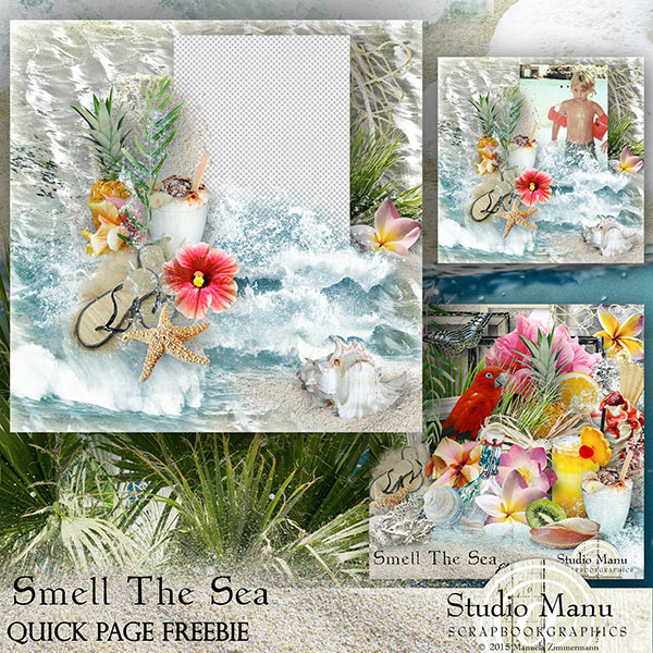 Smell The Sea Quick Page Freebie