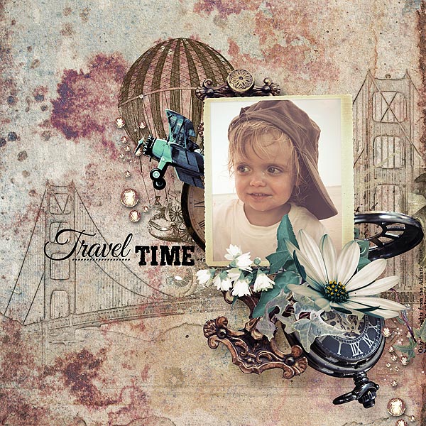 Travel Scrapbook Inspiration Page by Jacqueline