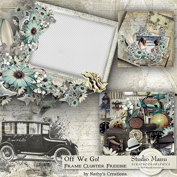 Travel Frame Cluster Freebie by Nathy