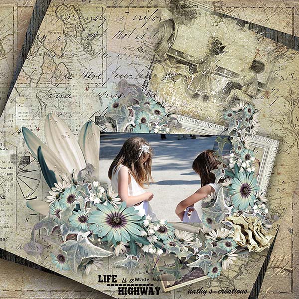 Travel Scrapbook Inspiration Page by Nathy