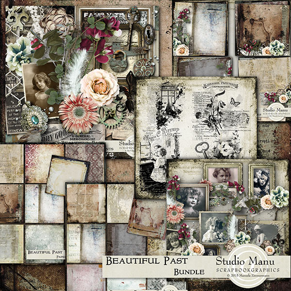 Beautiful Past Digital Scrapbook Collection