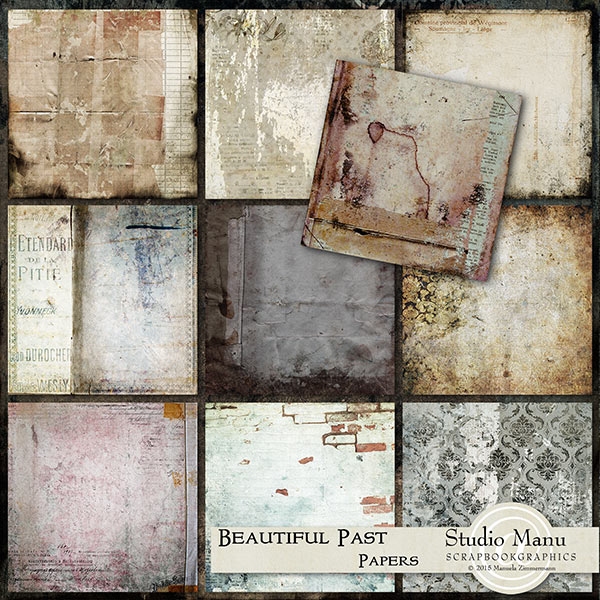 Beautiful Past Vintage Grunge Background Papers