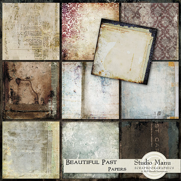 Beautiful Past Vintage Grunge Background Papers