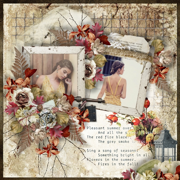 Autumn Inspiration Layout by Tracey