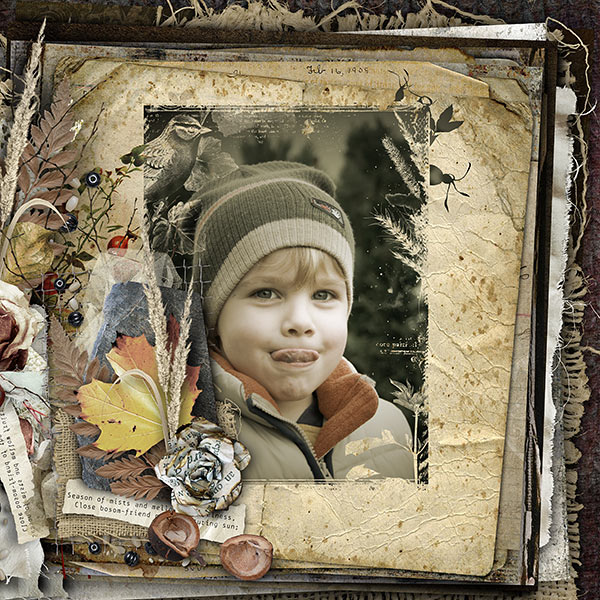 COzy Autumn days Scrapbook Inspiration Clipping Mask