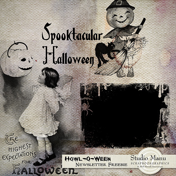 Halloween Digital Scrapbooking Freebie