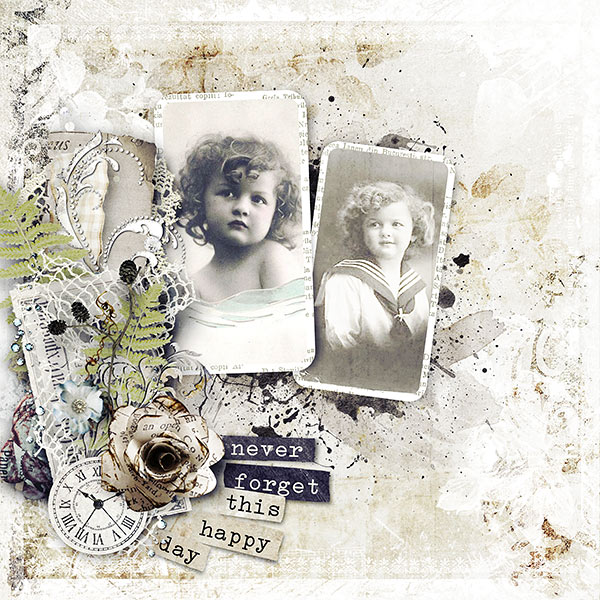 Digital Scrapbooking Inspiration layout