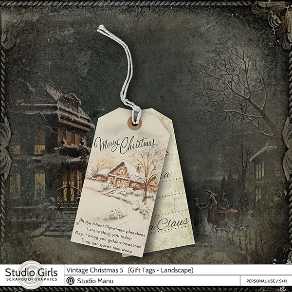 Old Fashioned Christmas Gift Tags 