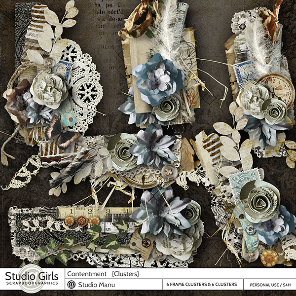 digital scrapbooking Clusters