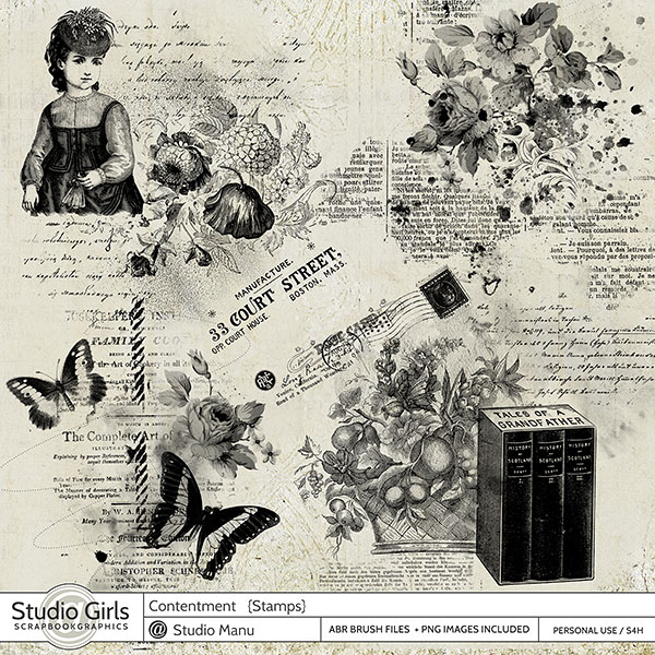 digital scrapbooking Stamps and Brushes