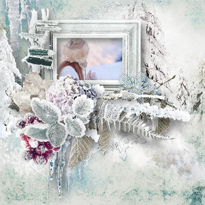 digital scrapbooking Inspiration Winter Page