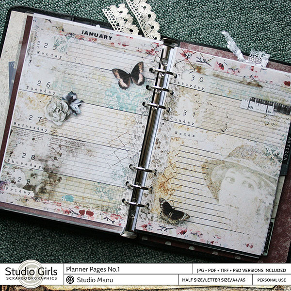 Vintage Creative Planner Inserts