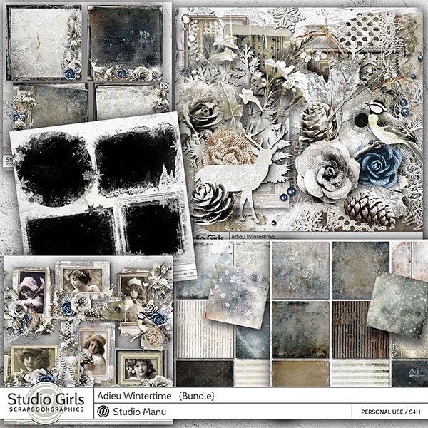 Adieu Wintertime Scrapbooking Winter Collection