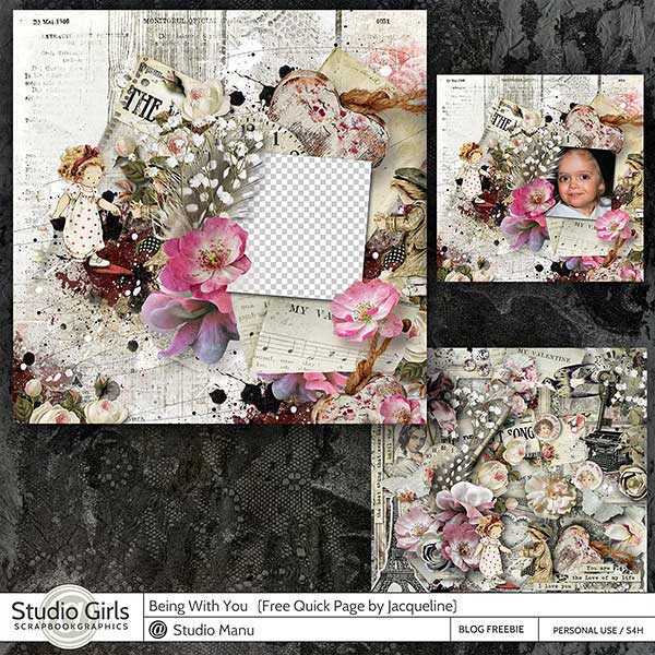 Valentine's Day Freebie Page Kit