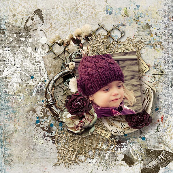 Layout Inspiration Vintage Scrapbooking 