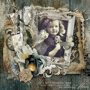 Olden Days Collection, Book Of Memories Photo Masks + Page Borders ...