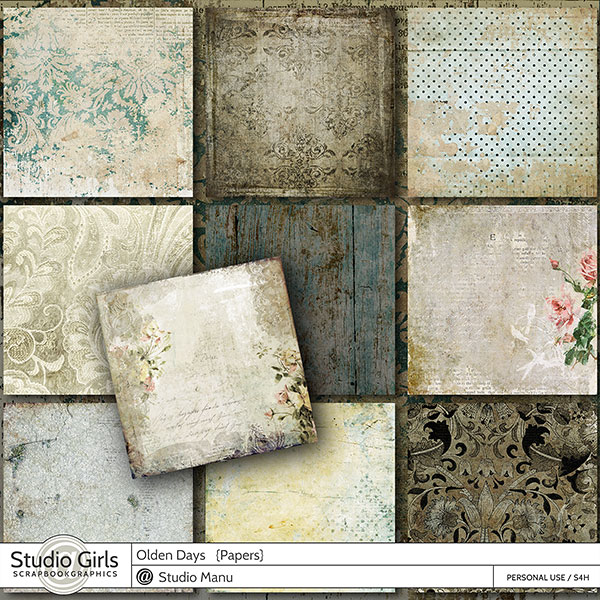 Vintage Scrapbook Backgrounds Olden Days