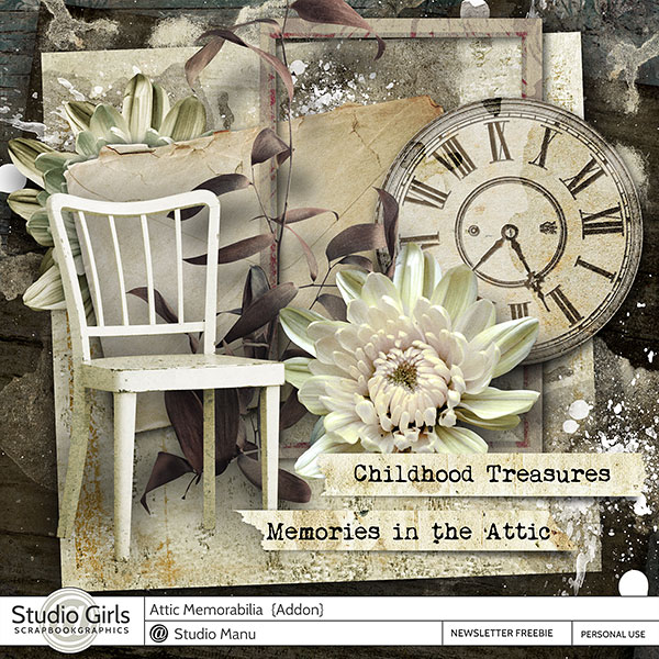 Attic Memories Scrapbooking Mini Kit Freebie