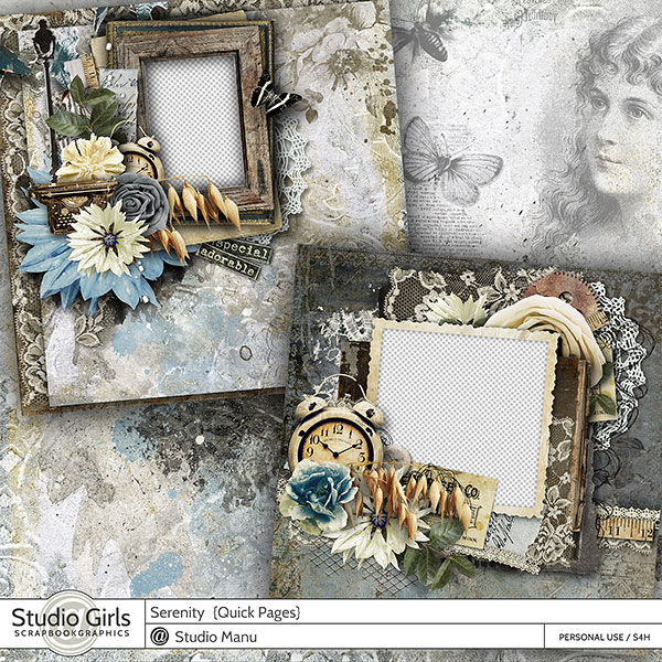 Serenity - Scrapbooking Quiick Pages