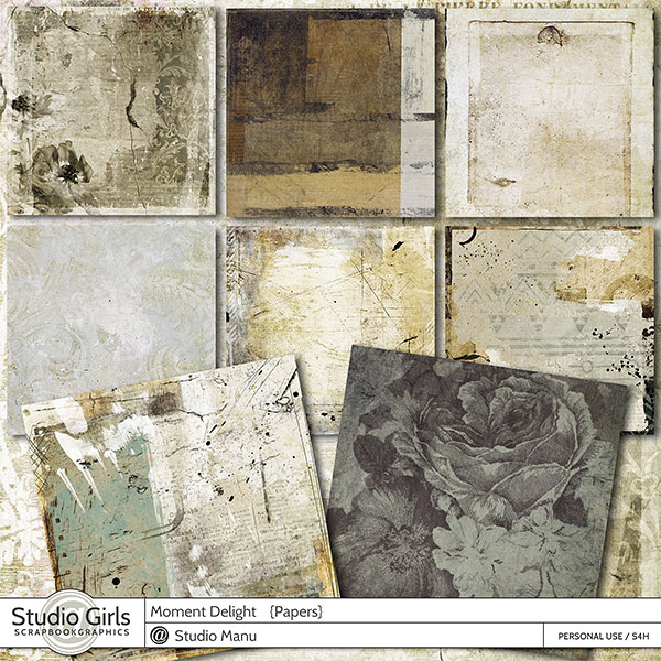 Vintage Digital Scrapbooking Backgrounds