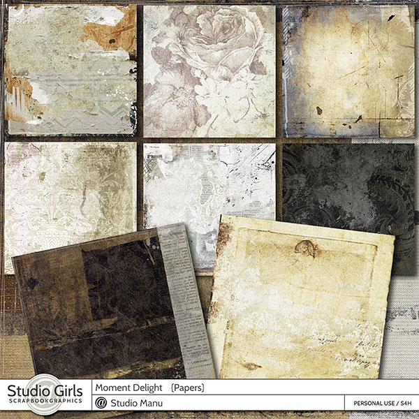 Vintage Digital Scrapbooking Backgrounds