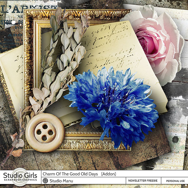 Vintage Scrapbook Free Page Kit