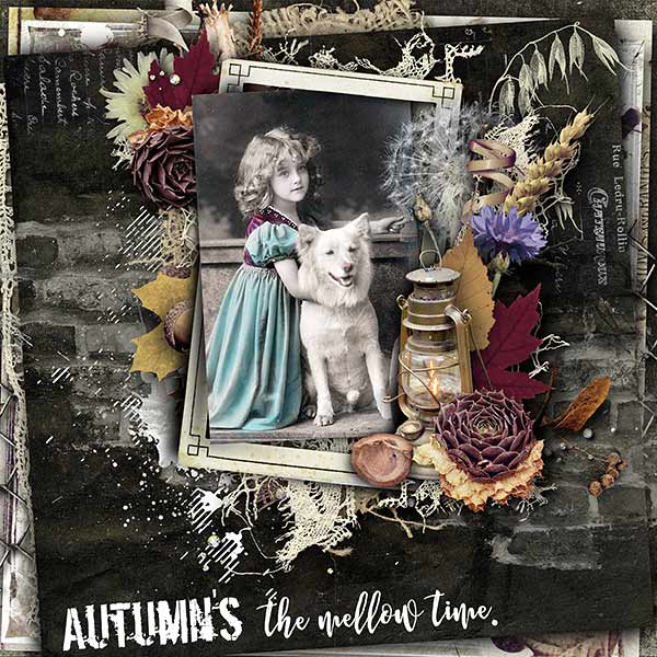 Fading - Vintage Autumn Inspiration Layout